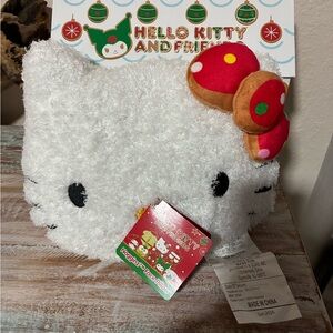 Hello Kitty White Plush Pillow
